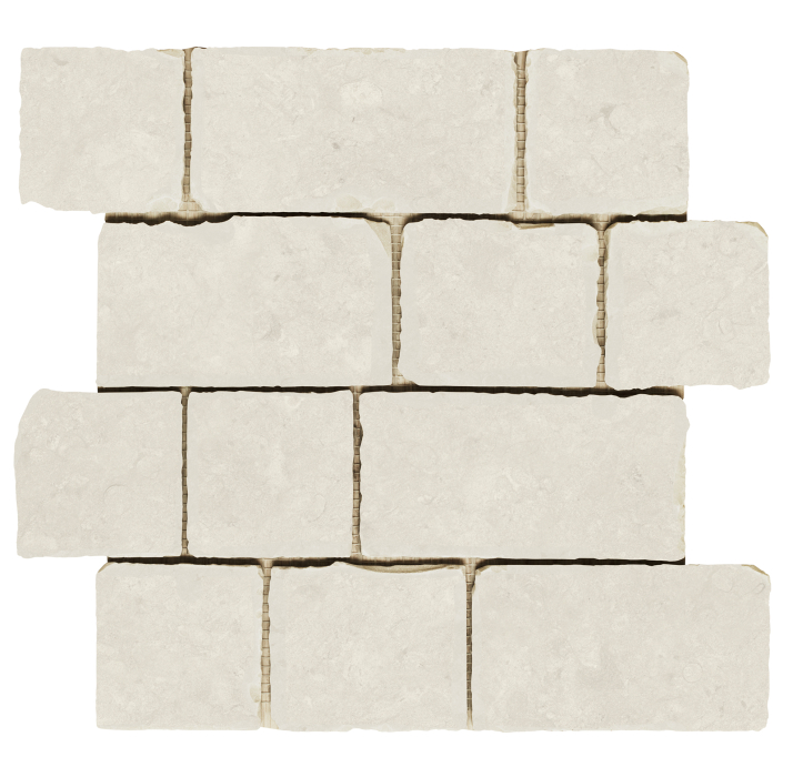 Керамическая мозайка TIFFANY WHITE BRICK MOS Белый 29,4X30,4X10 (NCR03204)