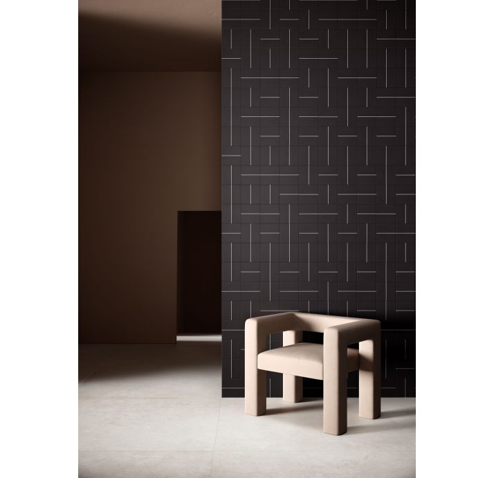 Керамическая плитка LINE BLACK Черный 15X15X10 (NCR03366)