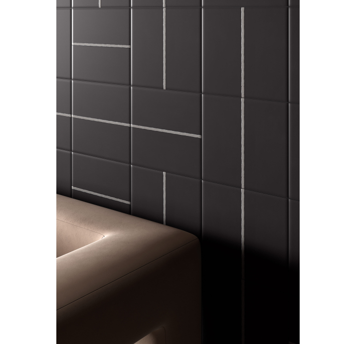 Керамическая плитка LINE BLACK Черный 15X15X10 (NCR03366)