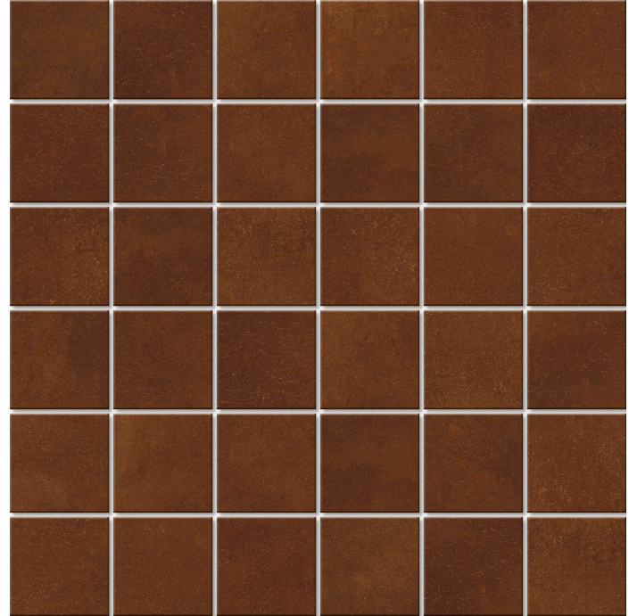 Керамическая мозайка FE CORTEN MOS 5X5 Коричневый 30X30X10 (NCR02748)