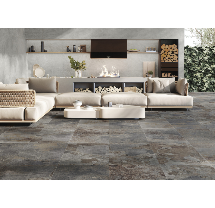 Керамическая плитка SL ARVEN DARK NPL(PRC)60X120RC/CIF2_S Коричневый 60X120X9 (NCR03423)