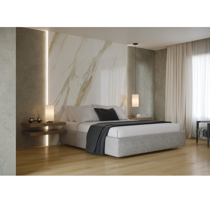 Керамическая плитка ANUBIS GOLD PL(PRC) 120X280 RC/CIF_S Золотой 120X280X6 (NCR03644)