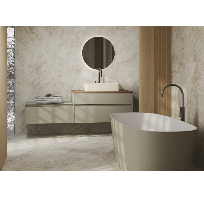 Керамическая плитка TAJ MAHAL NATURE PL(PRC)120X280 RC/CIF_S Бежевый 120X280X6 (NCR03539)