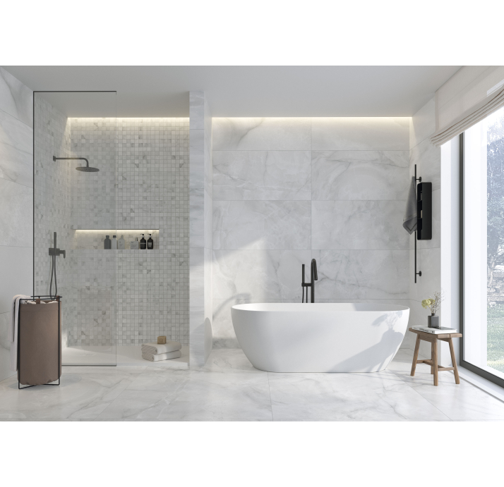 Керамическая плитка ONIX WHITE PL RC(PRC)60X60/CIF04_S Белый 60X60X9 (NCR03635)