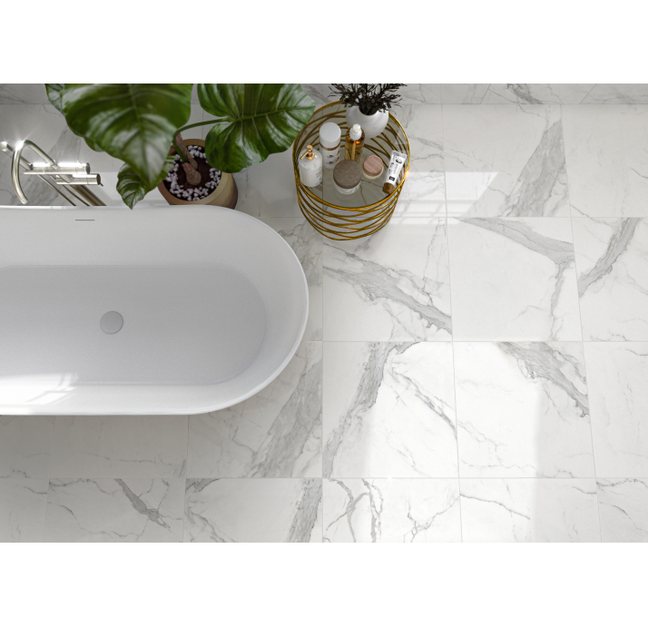 Керамическая плитка STATUARIO BRILLO RC (PRC) 60X60/CIF04_S Белый 60X60X9 (NCR03651)