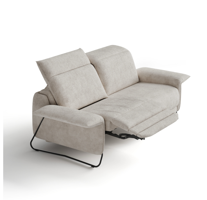 Диван VITIS B103-220-103B/54/VIVA OFFWHITE/BULTEX/01BL BLACK/E,E,R