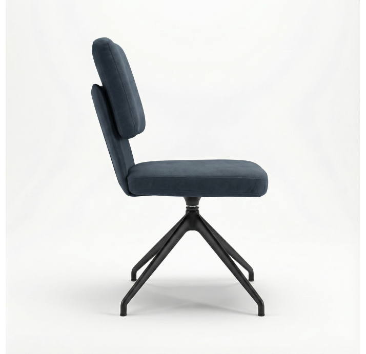 Стул крутящийся ALVA SWIVEL CHAIR NOBLESSE BASALT  F101BLACK (ROM06749)