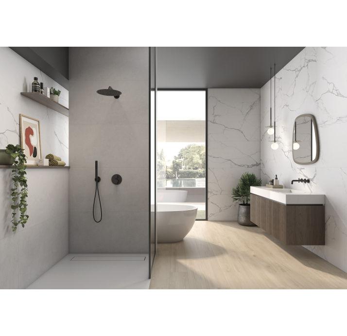 Керамическая плитка PORTLAND RLV 60x120 PERLA Mat Серый 60X120X9 (NCR03781)