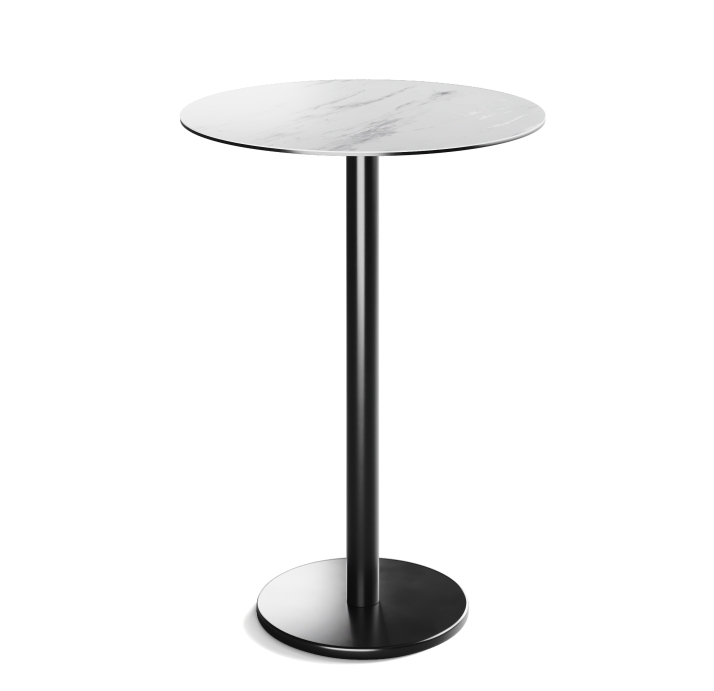 Стол обеденный TOKYO BAR TABLE HYDRO LIFT BLACK PALISSANDRO  80X80X114 СМ. (NRM00456)