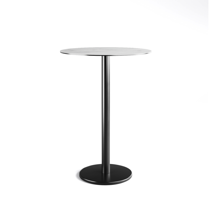 Стол обеденный TOKYO BAR TABLE HYDRO LIFT BLACK PALISSANDRO  80X80X114 СМ. (NRM00456)