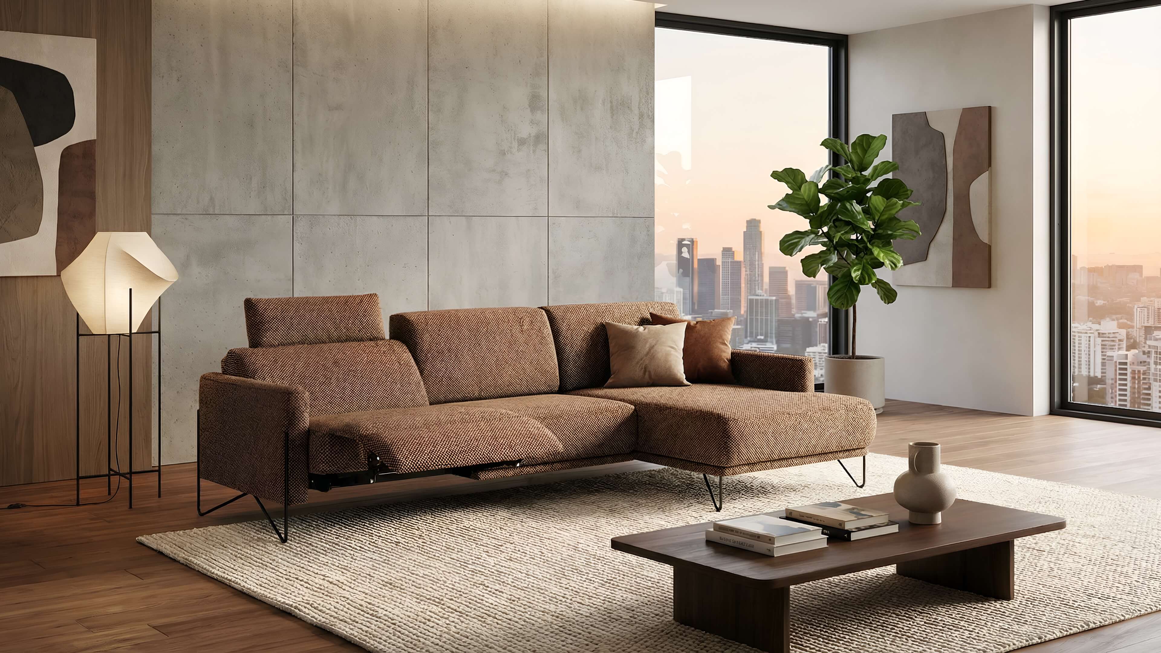 Диваны с реклайнером made in Belgium