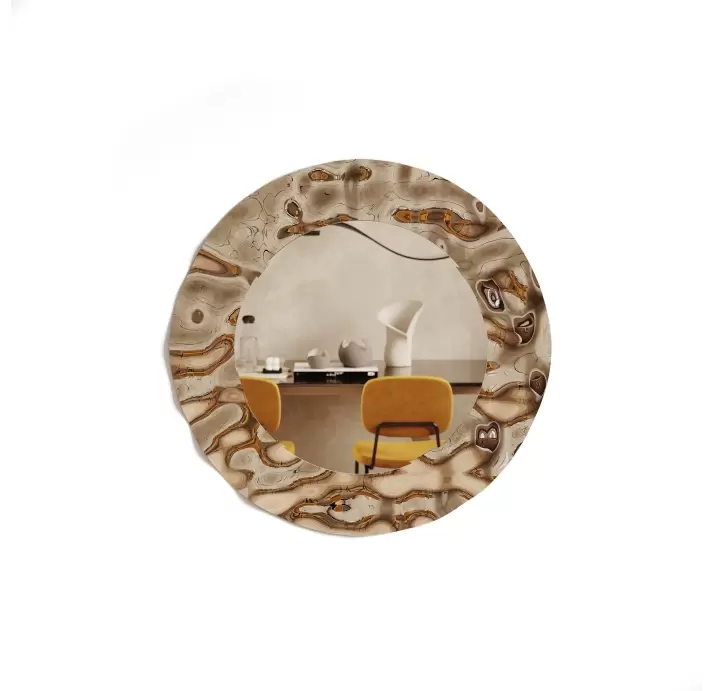 Зеркало настенное HEAVEN MIRROR BRONZE 120X9X120 СМ. (NRM00572)
