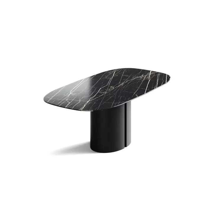 Стол обеденный CRESCEND DINING TABLE CRESCEND BLKT THUNDER NIGHT  220X100X75 СМ. (NRM05535)