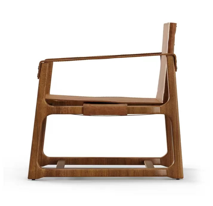 Кресло NORDEN 68/Натуральная кожа HD1101/Naturel Walnut/