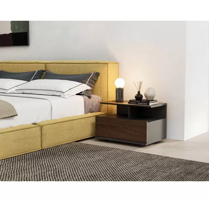 Тумба прикроватная ARGENTA NIGHTSTAND WALNUT WALNUT  65X45X42 СМ. (NRM06021)