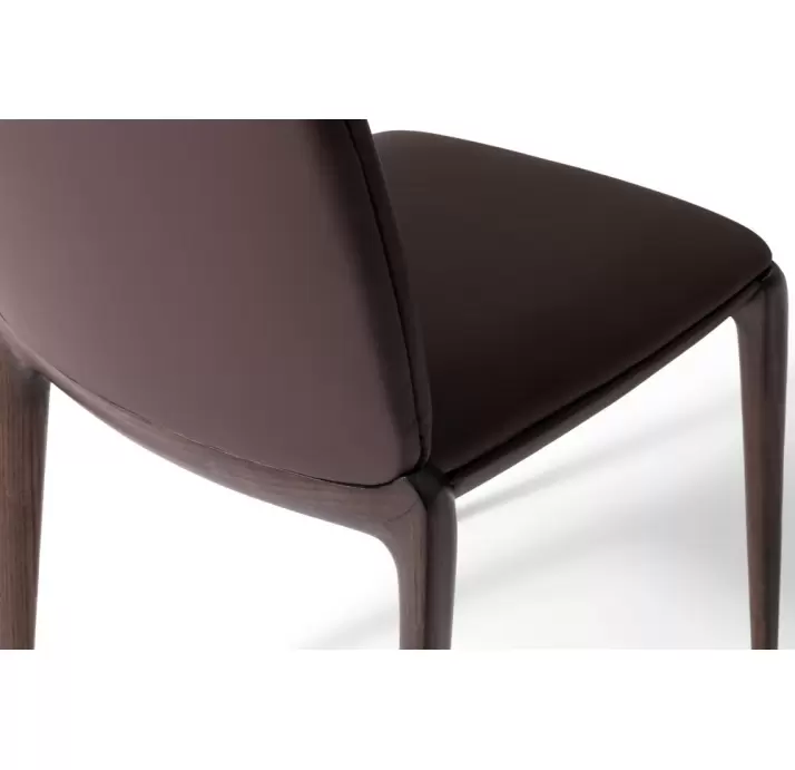 Стул интерьерный AVIATOR CHAIR Leather GREY  AMERICAN WALNUT (NRM05760)