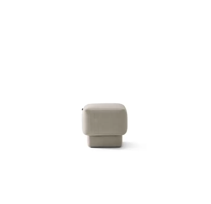 Пуф SAMBA S POUF 52X52X46 см. Naturel leather CREAM (NRM05919)