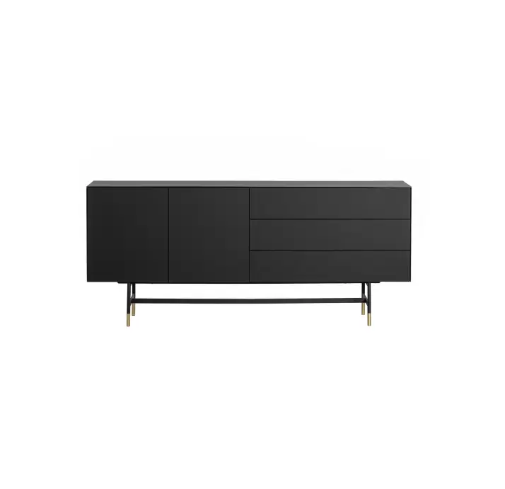 Комод CUSTOM SIDEBOARD BLKC GLASS BLKC GLASS BLKC GLASS 200X45X88 СМ. (NRM00433)