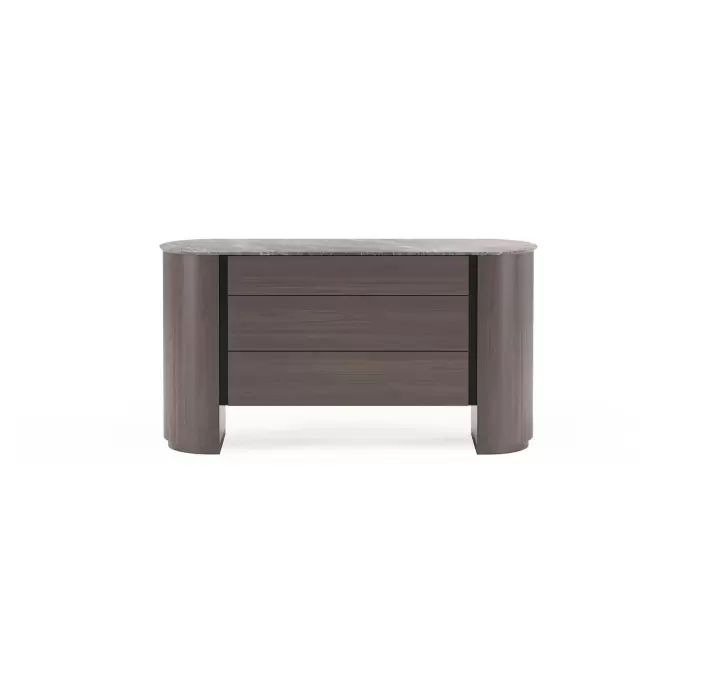 Комод MAYA DRESSER WALNUT GREY MARBLE AMERICAN WALNUT 152X57X81 СМ. (NRM06027)