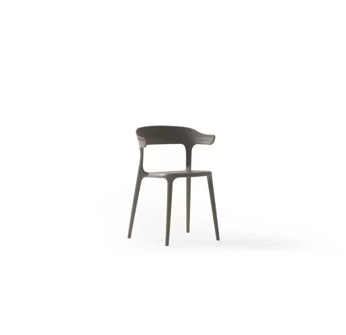 Стул интерьерный LUNA CHAIR POLYPROPYLENE 1 BEIGE  Бежевый (NRM05791)