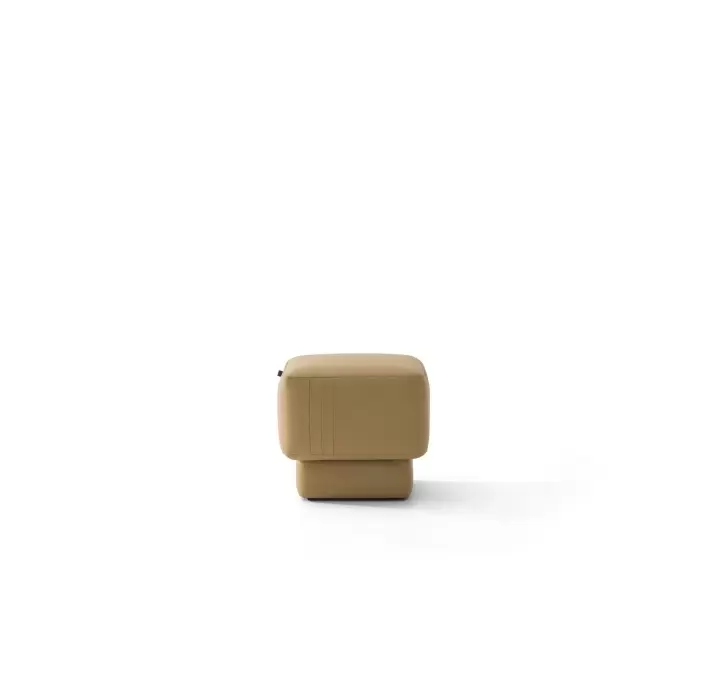Пуф SAMBA S POUF 52X52X46 см. Naturel leather YELLOW (NRM05918)