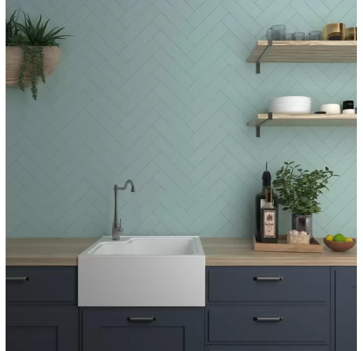 Керамическая плитка FLAT ANISE GREEN MATT 7.5X30  7,5X30X8 (NCR02022)
