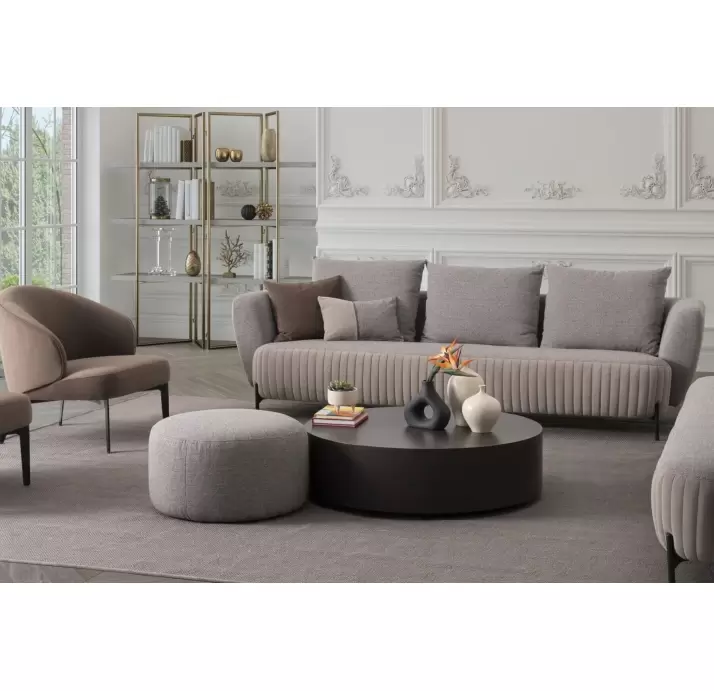 Пуф CHELSEA POUF 60X60X35 см. MEGASOFT M104 (NRM05946)