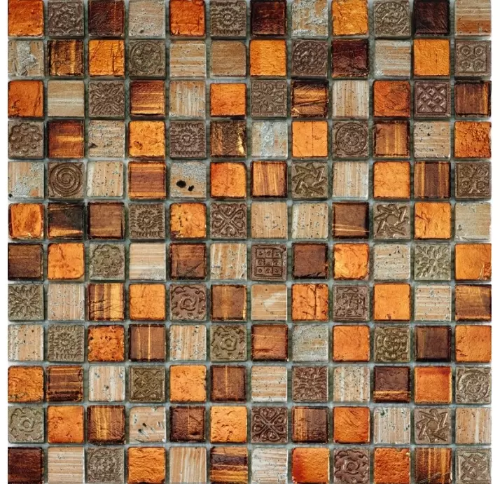 Стеклянная мозаика MUSA FERRO Разноцветный 30X30X (NCR01200)