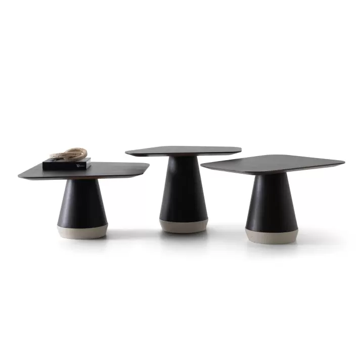 Стол журнальный VIVIENNE COFFEE TABLE BLACK AMERICAN WALNUT  70X46X48 СМ. (NRM05804)