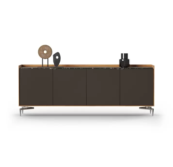 Комод MEST SIDEBOARD Natural walnut Marble Rivera Matte LK17 Brown 220X50X84 СМ. (FUG00041)