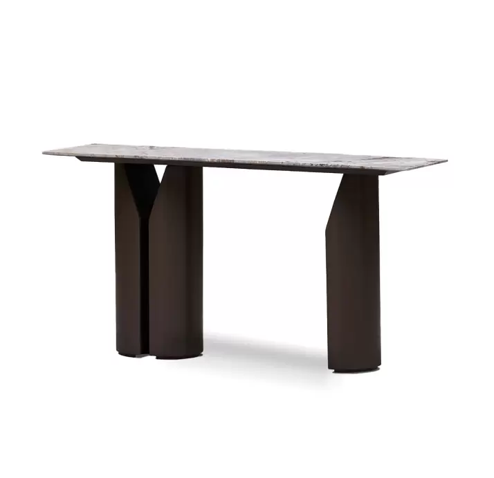 Консоль напольная FREYA CONSOLE TABLE Matte Ral 080 30 05 MARBLE AURA - 138X45X74,5 СМ. (FUG00023)