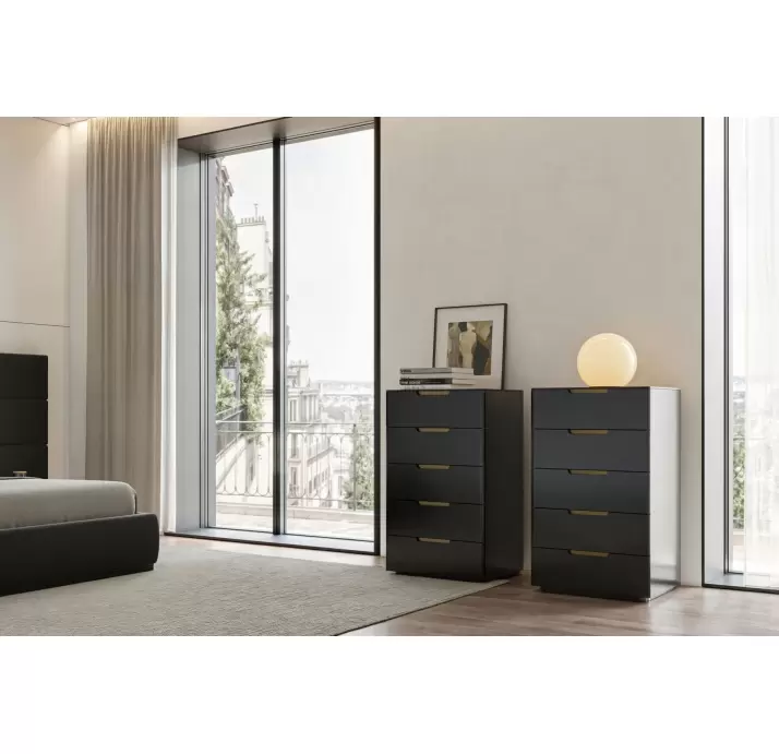 Комод MONTE ROSA DRESSER BLACK WALNUT BLACK 120X47X79 СМ. (NRM06032)