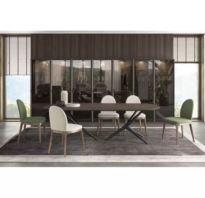 Стол обеденный ARAGON DINING TABLE BROWN AMERICAN WALNUT  249X103X76 СМ. (NRM06081)
