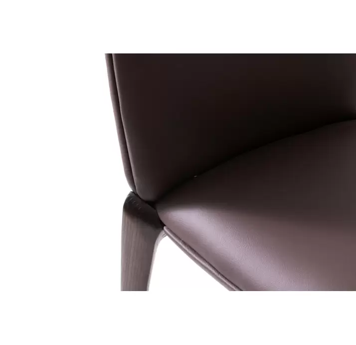 Стул интерьерный AVIATOR CHAIR Leather GREY  AMERICAN WALNUT (NRM05760)