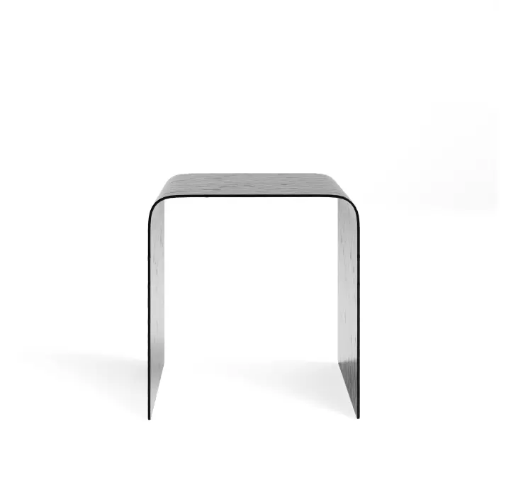 Стол журнальный NOVELLA COFFEE TABLE SMOKY CLEAR SMOKY CLEAR HAMMERED  45X45X48 СМ. (NRM00676)
