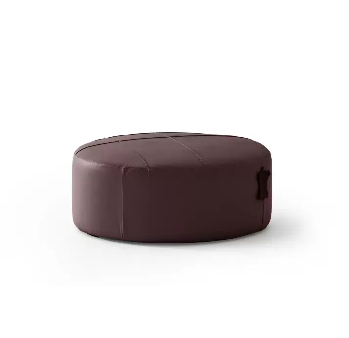 Пуф RAGAZZO POUF 80X80X35 см. Naturel leather BROWN (NRM05936)