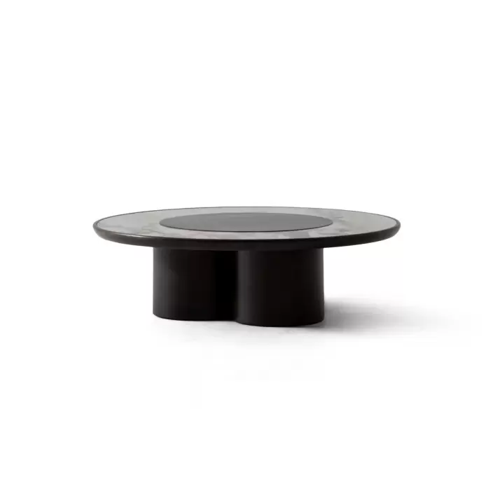Стол журнальный TRIPOLI COFFEE TABLE WALNUT CERAMIC  103X103X31 СМ. (NRM05781)