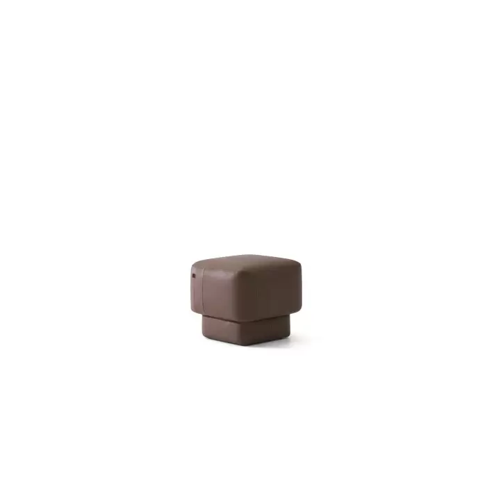 Пуф SAMBA S POUF 52X52X46 см. Naturel leather BROWN (NRM05917)