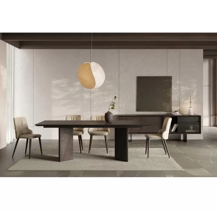 Комод ARIEL SIDEBOARD SMOKE OAK SMOKE OAK GLASS 235X50X78 СМ. (NRM05891)