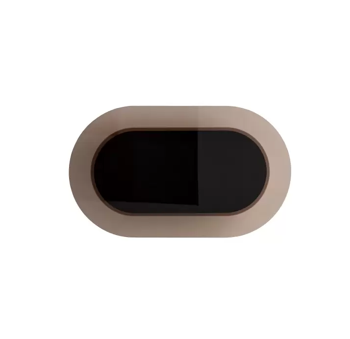 Стол журнальный PERA COFFEE TABLE ANTIQUE BRONZE BRONZE MIRROR  160X95X26 СМ. (NRM05759)
