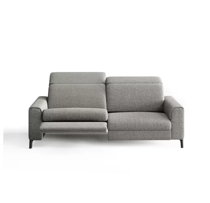 Диван FONTANE B100-220-100B/55/AMIRI CARBON/BULTEX/01BL/E,E