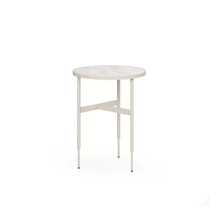 Стол приставной GIO SIDE TABLE ANGORA MICHELANGELO  40X40X52 СМ. (ROM01400_1)