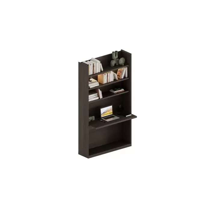 Стеллаж прямой ARAGON BOOKSHELF WALNUT WALNUT  120X32X214 СМ. (NRM05978)
