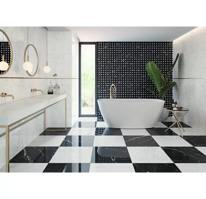 Керамическая плитка MARMOREA MARQUINA  59X59 PUL. Черный 59X59X10 (NCR00955)