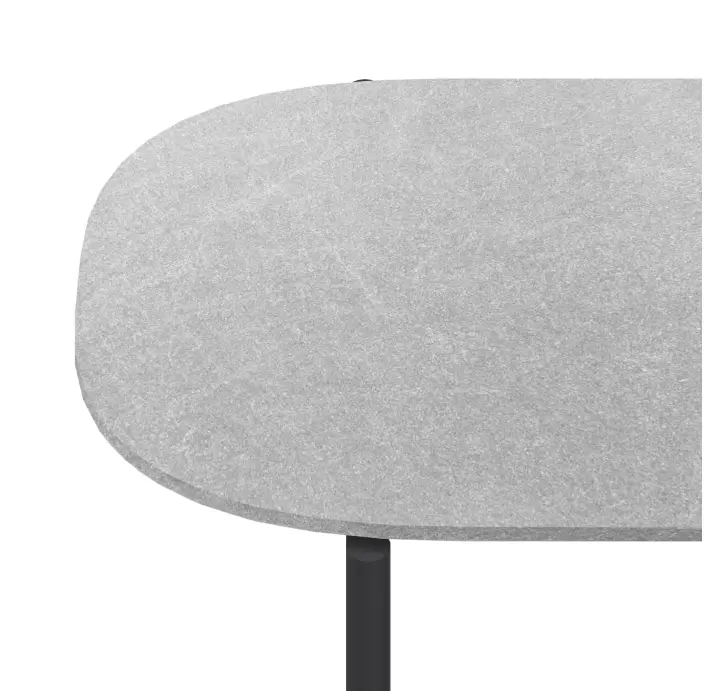 Стол журнальный LONG COFFEE TABLE BLACK PIASENTINA GRIGIO  130X29X40 СМ. (NRM00229)