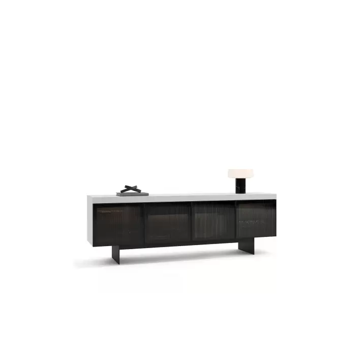 Комод ORIT SIDEBOARD CREAM CREAM GLASS 240X50X79 СМ. (NRM05890)