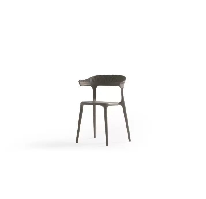 Стул интерьерный LUNA CHAIR POLYPROPYLENE 1 BEIGE  Бежевый (NRM05791)