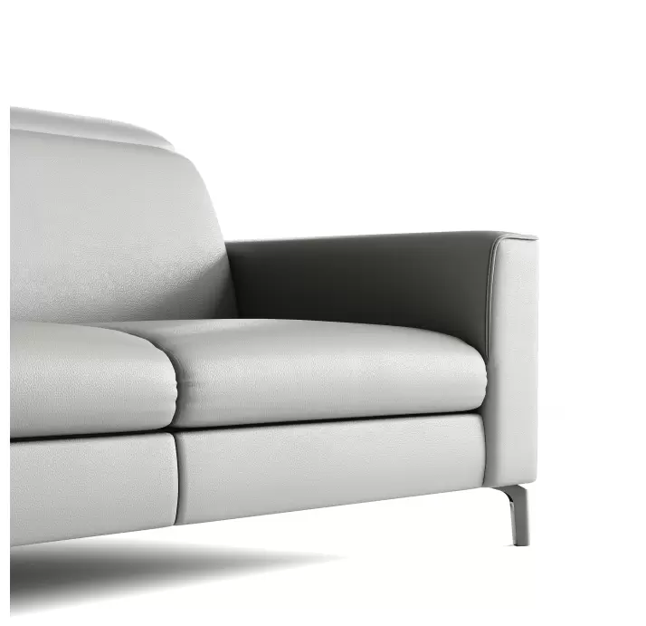 Диван FRATINO B100-220-100B/56/MONTANA PERLE/BULTEX/01BL/