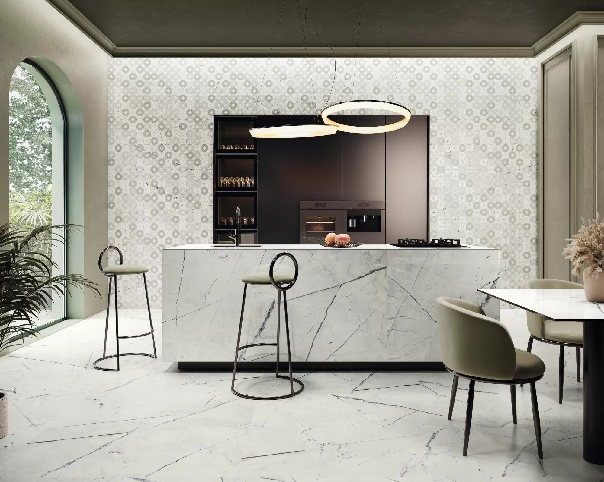 Коллекция Black & Light Calacatta