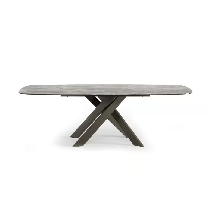Стол обеденный AVALON DINING TABLE BROWN MATT BROWN MARBLE  240X110X75 СМ. (NRM06061)
